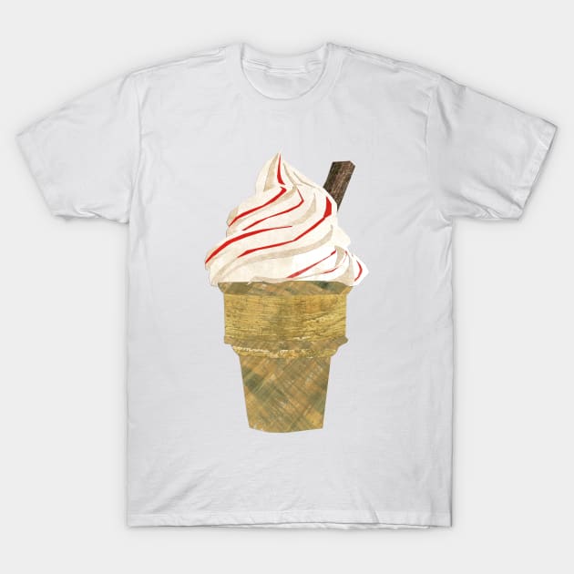 Ice cream - mini cone T-Shirt by Babban Gaelg